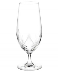 With a fluid elegance and bold geometric cuts, the iced beverage glass from the Khloe crystal stemware collection brings modern allure to any dining occasion. In fine Marquis by Waterford crystal for lasting brilliance. With a fluid elegance and bold geometric cuts, the iced beverage glass from the Khloe crystal stemware collection brings modern allure to any dining occasion. In fine Marquis by Waterford crystal for lasting brilliance.
