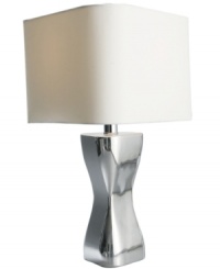 See a fabulous room take shape with the Virgo table lamp. Nambe pairs a chunky metal base and large, triangular shade in a design that's thoroughly modern. See a fabulous room take shape with the Virgo table lamp. Nambe pairs a chunky metal base and large, triangular shade in a design that's thoroughly modern.