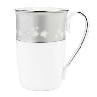 Lenox Bellina Bone China Platinum Banded Accent Mug Lenox Bellina Bone China Platinum Banded Accent Mug