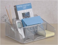 Design Ideas Desk Station, Mesh, Silver Design Ideas Desk Station, Mesh, Silver
