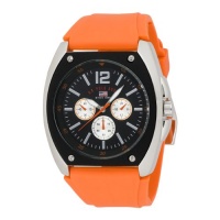 U.S. Polo Assn. Men's US9051 Black Dial Orange Rubber Strap Watch U.S. Polo Assn. Men's US9051 Black Dial Orange Rubber Strap Watch