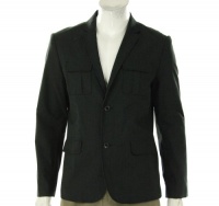 Kenneth Cole Reaction A Big Deal Sport Jacket Black Combo Small Kenneth Cole Reaction A Big Deal Sport Jacket Black Combo Small