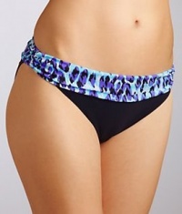 Profile by Gottex Pepita Banded Hipster Bottom - Blue Multi - 14 Profile by Gottex Pepita Banded Hipster Bottom - Blue Multi - 14