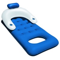Classic Floating Pool Lounger (Blue/White) Classic Floating Pool Lounger (Blue/White)