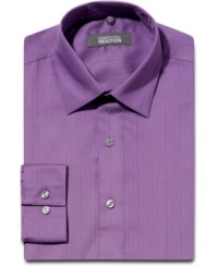 Brush up your office outlook with a whole new palette. This shirt from Kenneth Cole will be your new favorite. Brush up your office outlook with a whole new palette. This shirt from Kenneth Cole will be your new favorite.