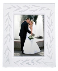 Put your most elegant photos on display with the Opal Innocence picture frame from Lenox. A delicate vine motif etched in crystal makes cherished memories shine. A beautiful wedding gift! Put your most elegant photos on display with the Opal Innocence picture frame from Lenox. A delicate vine motif etched in crystal makes cherished memories shine. A beautiful wedding gift!