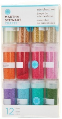 Martha Stewart Crafts Glass Microbead Set, 12-Pack