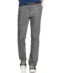 It's ok to go grey.  These jeans from Kenneth Cole Reaction change your tone for fall.