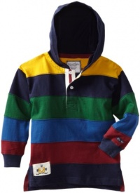 Kitestrings Boys 2-7 Toddler Jersey Color Block Hooded Rugby Shirt, Peacoat Navy, 2T Kitestrings Boys 2-7 Toddler Jersey Color Block Hooded Rugby Shirt, Peacoat Navy, 2T