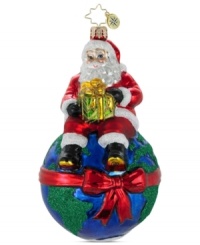 Make the world a better place. Santa looks out for the earth from the North Pole in a Christopher Radko ornament supporting environmental charities. Make the world a better place. Santa looks out for the earth from the North Pole in a Christopher Radko ornament supporting environmental charities.