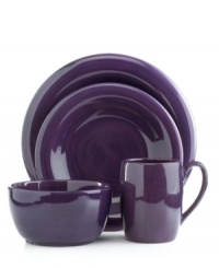 Create a flowing, solid mood or rainbow affair with the fun 4-piece place settings. Versatile and timeless, the hand-painted Espana dinnerware and dishes collection from Tabletops Unlimited can meld with any decor. Choose from a variety of punchy colors. Create a flowing, solid mood or rainbow affair with the fun 4-piece place settings. Versatile and timeless, the hand-painted Espana dinnerware and dishes collection from Tabletops Unlimited can meld with any decor. Choose from a variety of punchy colors.
