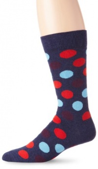 Happy Socks Men's Big Dot 4, Blue, 10-13