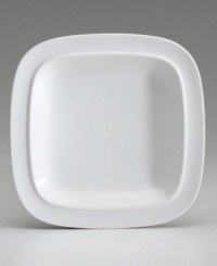 Add easy elegance to your table with a contemporary twist on white dinnerware and dishes. The White Squares collection from Denby offers square plates that feature fresh, softly rounded rectangular shapes for flattering tabletop dimension. Add easy elegance to your table with a contemporary twist on white dinnerware and dishes. The White Squares collection from Denby offers square plates that feature fresh, softly rounded rectangular shapes for flattering tabletop dimension.