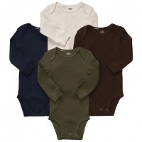 Carters Boys Newborn-24 Months Brown 4 Pack Long Sleeve Bodysuits (18 Months, Brown) Carters Boys Newborn-24 Months Brown 4 Pack Long Sleeve Bodysuits (18 Months, Brown)