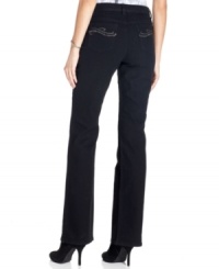 Style&co. Jeans gives this black bootcut petite denim a bright boost with shiny studded detail at the pockets. Style&co. Jeans gives this black bootcut petite denim a bright boost with shiny studded detail at the pockets.
