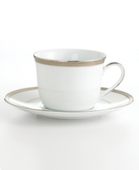 The sophisticated platinum accents of the Charter Club Grand Buffet Platinum collection add sparkle to your tabletop. Matching cup and saucer is perfect for after-dinner coffee or any time you want to shine a little brighter. The sophisticated platinum accents of the Charter Club Grand Buffet Platinum collection add sparkle to your tabletop. Matching cup and saucer is perfect for after-dinner coffee or any time you want to shine a little brighter.