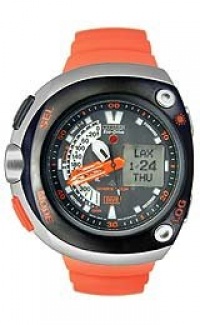 Citizen Men's JV0030-19F Eco-Drive 20th Anniversary Aqualand Orange Imperial Dive Watch