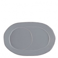 Vietri Lastra Gray Oval Tray 10 x 7 in (Set of 4) Vietri Lastra Gray Oval Tray 10 x 7 in (Set of 4)