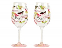 Lolita Love My Party Stiletto 16-Ounce Acrylic Wine Glasses, Set of 2 Lolita Love My Party Stiletto 16-Ounce Acrylic Wine Glasses, Set of 2