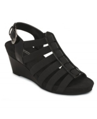 Never sacrifice comfort. With a strappy vamp and wedge heel, the Candlelight sandals by Aerosoles let you look chic while stepping soft. Never sacrifice comfort. With a strappy vamp and wedge heel, the Candlelight sandals by Aerosoles let you look chic while stepping soft.