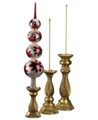 Trim more than your tree. Christopher Radko finial stands elevate beautiful ornaments with old-world elegance. Trim more than your tree. Christopher Radko finial stands elevate beautiful ornaments with old-world elegance.