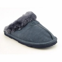 Bearpaw Tegan Slippers Shoes Gray Womens Bearpaw Tegan Slippers Shoes Gray Womens