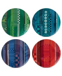 Make your table a masterpiece. Royal Doulton's Paolozzi accent plates are covered with vibrant graphic designs inspired by the work of Sir Eduardo Paolozzi, a pivotal figure in pop art history. Make your table a masterpiece. Royal Doulton's Paolozzi accent plates are covered with vibrant graphic designs inspired by the work of Sir Eduardo Paolozzi, a pivotal figure in pop art history.