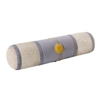 Natori Lotus Temple Viscose Which is From Bamboo/Cotton Bolster Pillow, Pearl/Silver, 8 by 30-Inch Natori Lotus Temple Viscose Which is From Bamboo/Cotton Bolster Pillow, Pearl/Silver, 8 by 30-Inch