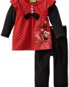 Sesame Street Baby-Girls Infant Polka Dot Elmo Pant Set