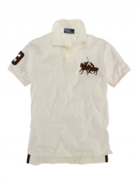 Polo Ralph Lauren Mens Custom-fit Havana Dual Match Polo Shirt, Cream Polo Ralph Lauren Mens Custom-fit Havana Dual Match Polo Shirt, Cream