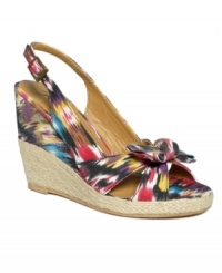 Sweet satisfaction. Designed in darling prints with an espadrille wedge heel, the Josephine sandals by Rebels are the only accent piece you'll need. Sweet satisfaction. Designed in darling prints with an espadrille wedge heel, the Josephine sandals by Rebels are the only accent piece you'll need.