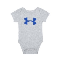 Under Armour Baby-Boys Newborn Big Logo Bodysuit, Grey, 3-6 Months Under Armour Baby-Boys Newborn Big Logo Bodysuit, Grey, 3-6 Months