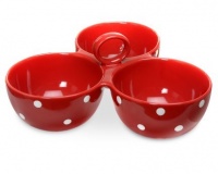 Spode Baking Days Red 3 Part Server Spode Baking Days Red 3 Part Server