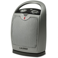 Lasko Products - Lasko - Oscillating 1500W Oscillating Ceramic Heater w/Adjustable Thermostat, Gray - Sold As 1 Each - Design allows you to place wherever needed-on the floor or on tabletops. - Easy-to-use, top-mounted controls allow you to choose from th Lasko Products - Lasko - Oscillating 1500W Oscillating Ceramic Heater w/Adjustable Thermostat, Gray - Sold As 1 Each - Design allows you to place wherever needed-on the floor or on tabletops. - Easy-to-use, top-mounted controls allow you to choose from th