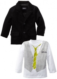 Kenneth Cole Boys 2-7 Toddler Blazer with Shirt and Jean, Gray, 4T Kenneth Cole Boys 2-7 Toddler Blazer with Shirt and Jean, Gray, 4T