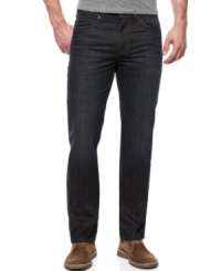 Nail down your denim look with these dark wash jeans from Joe's Jeans. Nail down your denim look with these dark wash jeans from Joe's Jeans.