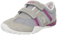 Geox Kid's Snakegirl54 Sneaker (Toddler/Little Kid/Big Kid), Grey/Fuchsia, 27 M EU/10 M US Toddler