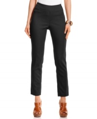 Sleek dressing is a cinch with these Style&co. petite pants--they're outfitted with an elastic waist and streamlined silhouette! Sleek dressing is a cinch with these Style&co. petite pants--they're outfitted with an elastic waist and streamlined silhouette!
