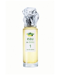 Floral and Joyful, eau de Sisley 1 is a sunkissed dress,brimming with the mystery of a summer garden. Its top note is lively and stimulating with a fresh gust of citrus interspersed with spices. It has the fruity lemony freshness of green Tangerine, Grapefruit and the teasing fragrance of pink Berries enhanced with a pinch of Spice. Its floral heart, powerful and sunny, yet fluid, combines pure, delicate Jasmine water with green Tea, whose fragrant soul is surrounded by a light, bitter layer. Juniper Berries impart freshness as well as a hint of bitterness. Its base note depicts elegant chypre, a Chypre from the Hesperides, softened by Musk that gives a deep vibrant note and lingers on the skin with a delicate smoothness. Joyful, romantic, tenderly feminine, eau de Sisley 1 has the sensuality of a delicately chosen bouquet. Floral and Joyful, eau de Sisley 1 is a sunkissed dress,brimming with the mystery of a summer garden. Its top note is lively and stimulating with a fresh gust of citrus interspersed with spices. It has the fruity lemony freshness of green Tangerine, Grapefruit and the teasing fragrance of pink Berries enhanced with a pinch of Spice. Its floral heart, powerful and sunny, yet fluid, combines pure, delicate Jasmine water with green Tea, whose fragrant soul is surrounded by a light, bitter layer. Juniper Berries impart freshness as well as a hint of bitterness. Its base note depicts elegant chypre, a Chypre from the Hesperides, softened by Musk that gives a deep vibrant note and lingers on the skin with a delicate smoothness. Joyful, romantic, tenderly feminine, eau de Sisley 1 has the sensuality of a delicately chosen bouquet.