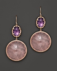 Ippolita Rosé Sugar Kissed Amethyst and Rose Quartz Drop Earrings Ippolita Rosé Sugar Kissed Amethyst and Rose Quartz Drop Earrings