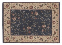 Nourison Zanibar Vines of Flowers Navy 2.0-Feet by 2.9-Feet Polyacrylic Area Rug Nourison Zanibar Vines of Flowers Navy 2.0-Feet by 2.9-Feet Polyacrylic Area Rug