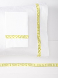 Trina Turk Palm Springs Sheet Set, King, Yellow Trina Turk Palm Springs Sheet Set, King, Yellow