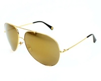 D&G Dolce & Gabbana Women's DD6069 Round Sunglasses,Gold Frame/Gold Mirror Lens,one size