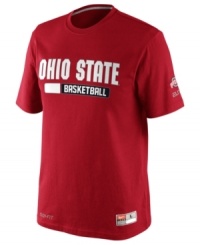 Be a part of the wave-help keep team spirit up with this Ohio State Buckeyes NCAA basketball t-shirt from Nike. Be a part of the wave-help keep team spirit up with this Ohio State Buckeyes NCAA basketball t-shirt from Nike.