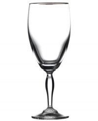 Allegra Platinum stemware is a perfect choice to toast both formal and casual occasions. The style embodies simplicity defined with elegant details, in sparkling crystal embellished with platinum trim. Allegra Platinum stemware is a perfect choice to toast both formal and casual occasions. The style embodies simplicity defined with elegant details, in sparkling crystal embellished with platinum trim.