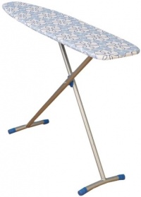 Household Essentials Fibertech Top T-Leg Ironing Board with Cotton Cover, Magic Rings Household Essentials Fibertech Top T-Leg Ironing Board with Cotton Cover, Magic Rings