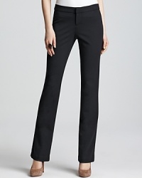 Sleek tailoring and classic styling make these MICHAEL Michael Kors bootcut pants the foundation to your workweek style. Sleek tailoring and classic styling make these MICHAEL Michael Kors bootcut pants the foundation to your workweek style.