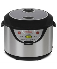 Have a rice time! This multi-purpose cooker preps rice, steams veggies, slow cooks your favorite meals and quickly becomes your countertop go-to. The 5-layer nonstick pot features a condensation collector, a micro-pressure valve to keep flavors locked in and an automatic keep warm setting. 1-year warranty. Model RK202EUS. Have a rice time! This multi-purpose cooker preps rice, steams veggies, slow cooks your favorite meals and quickly becomes your countertop go-to. The 5-layer nonstick pot features a condensation collector, a micro-pressure valve to keep flavors locked in and an automatic keep warm setting. 1-year warranty. Model RK202EUS.