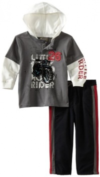 Nannette Baby-boys Infant Motorcycle Rider Pant Set, Grey, 24 Months Nannette Baby-boys Infant Motorcycle Rider Pant Set, Grey, 24 Months