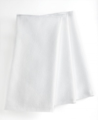 Coordinate a color scheme that works with your style. These crisp, white towels are as indispensable as your kitchen sink. Use them for wiping up spills, lining breadbaskets or even securing a bowl as you whisk! Limited lifetime warranty. Coordinate a color scheme that works with your style. These crisp, white towels are as indispensable as your kitchen sink. Use them for wiping up spills, lining breadbaskets or even securing a bowl as you whisk! Limited lifetime warranty.